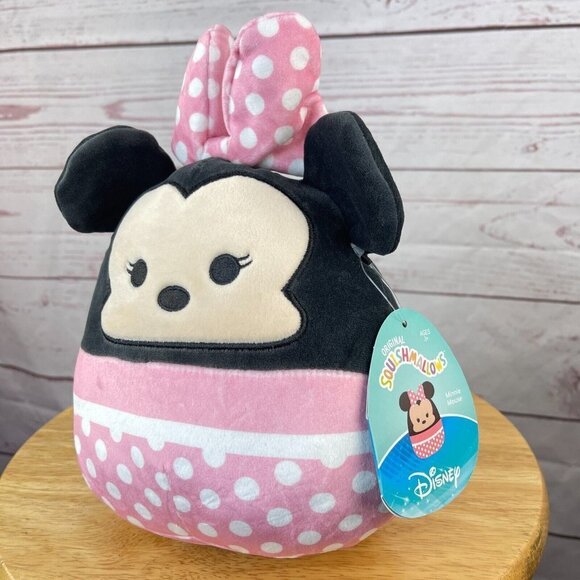 Disney Minnie Mouse Squishmallows 6.5 Inch‎ Black Pink Soft Squishy Stuffed Toy - Picture 3 of 6